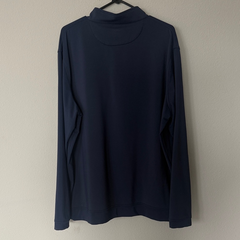 Peter Millar Navy Blue Perth Performan Quarter Zip Pullover Men’s Sz XXL - Picture 6 of 11